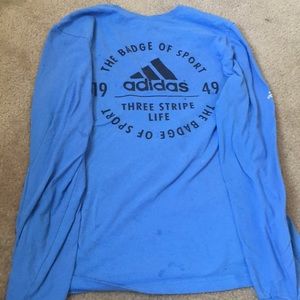 blue adidas crewneck
